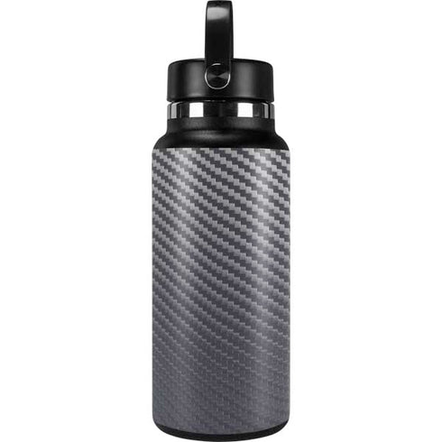 Silver Carbon Fiber Specialty Texture Material Hydro Flask 32oz Wide Mouth Skin
