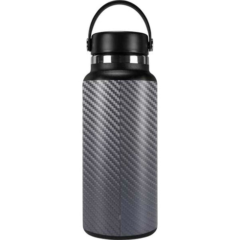 Silver Carbon Fiber Specialty Texture Material Hydro Flask 32oz Wide Mouth Skin