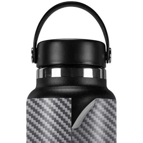 Silver Carbon Fiber Specialty Texture Material Hydro Flask 32oz Wide Mouth Skin