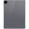 Silver Carbon Fiber Specialty Texture Material iPad Pro 12.9in (2020) Clear Case