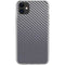 Silver Carbon Fiber Specialty Texture Material iPhone 11 Clear Case