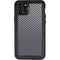 Silver Carbon Fiber Specialty Texture Material iPhone 11 Pro Max Waterproof Case