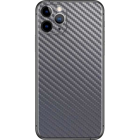 Silver Carbon Fiber Specialty Texture Material iPhone 11 Pro Skin