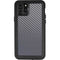 Silver Carbon Fiber Specialty Texture Material iPhone 11 Pro Waterproof Case
