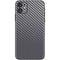 Silver Carbon Fiber Specialty Texture Material iPhone 11 Skin