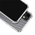 Silver Carbon Fiber Specialty Texture Material iPhone 12 Clear Case