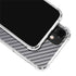 Silver Carbon Fiber Specialty Texture Material iPhone 12 Mini Clear Case