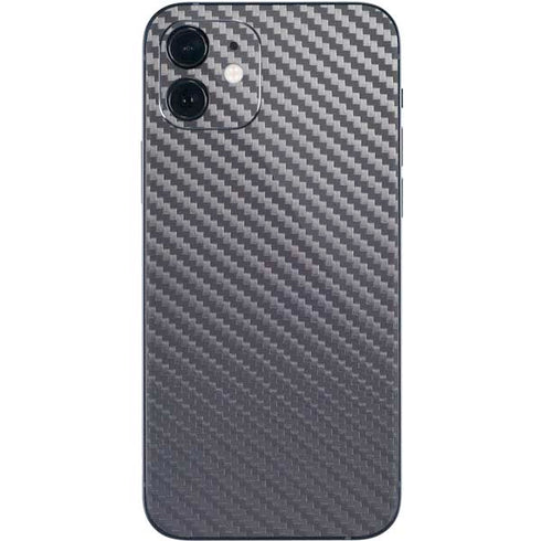 Silver Carbon Fiber Specialty Texture Material iPhone 12 Mini Skin
