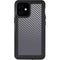 Silver Carbon Fiber Specialty Texture Material iPhone 12 Mini Waterproof Case