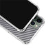 Silver Carbon Fiber Specialty Texture Material iPhone 12 Pro Clear Case