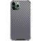 Silver Carbon Fiber Specialty Texture Material iPhone 12 Pro Max Clear Case