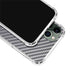 Silver Carbon Fiber Specialty Texture Material iPhone 12 Pro Max Clear Case