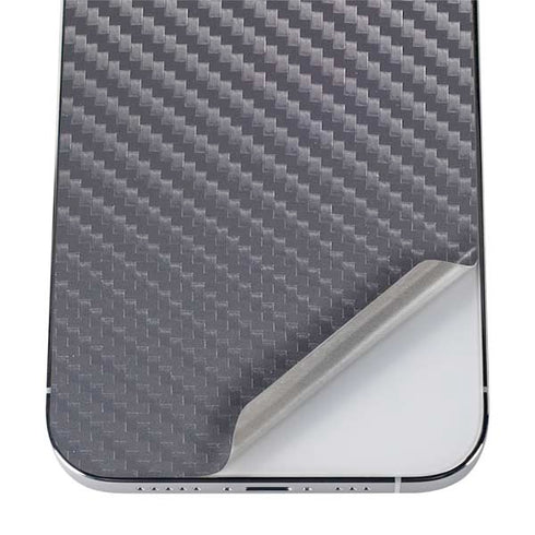 Silver Carbon Fiber Specialty Texture Material iPhone 12 Pro Max Skin