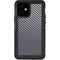 Silver Carbon Fiber Specialty Texture Material iPhone 12 Waterproof Case