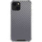 Silver Carbon Fiber Specialty Texture Material iPhone 13 Clear Case