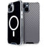 Silver Carbon Fiber Specialty Texture Material iPhone 13 MagSafe Case