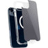Silver Carbon Fiber Specialty Texture Material iPhone 13 MagSafe Case