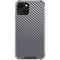 Silver Carbon Fiber Specialty Texture Material iPhone 13 Mini Clear Case