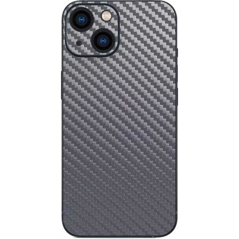 Silver Carbon Fiber Specialty Texture Material iPhone 13 Mini Skin