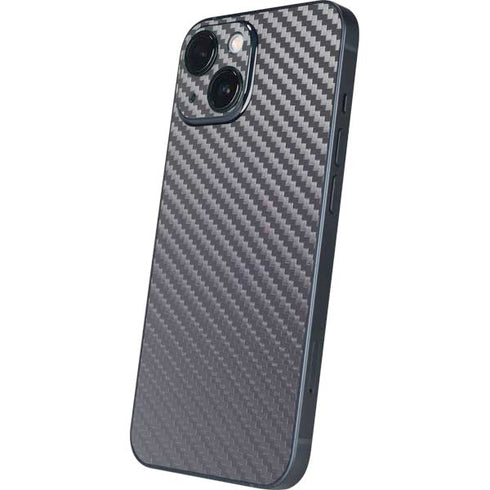 Silver Carbon Fiber Specialty Texture Material iPhone 13 Mini Skin
