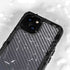 Silver Carbon Fiber Specialty Texture Material iPhone 13 Mini Waterproof Case