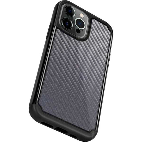 Silver Carbon Fiber Specialty Texture Material iPhone 13 Pro Cargo Case