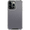 Silver Carbon Fiber Specialty Texture Material iPhone 13 Pro Clear Case