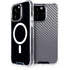 Silver Carbon Fiber Specialty Texture Material iPhone 13 Pro MagSafe Case