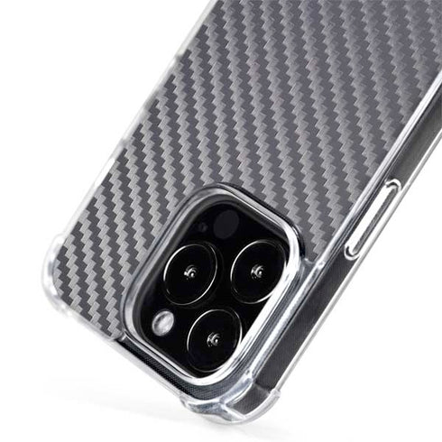 Silver Carbon Fiber Specialty Texture Material iPhone 13 Pro MagSafe Case