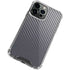 Silver Carbon Fiber Specialty Texture Material iPhone 13 Pro Max Clear Case