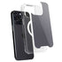 Silver Carbon Fiber Specialty Texture Material iPhone 14 Pro MagSafe Case