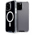 Silver Carbon Fiber Specialty Texture Material iPhone 14 Pro Max MagSafe Case
