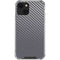 Silver Carbon Fiber Specialty Texture Material iPhone 15 Plus Clear Case