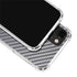 Silver Carbon Fiber Specialty Texture Material iPhone 15 Plus Clear Case