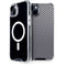 Silver Carbon Fiber Specialty Texture Material iPhone 15 Plus MagSafe Case
