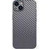 Silver Carbon Fiber Specialty Texture Material iPhone 15 Plus Skin