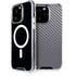 Silver Carbon Fiber Specialty Texture Material iPhone 15 Pro MagSafe Case