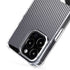 Silver Carbon Fiber Specialty Texture Material iPhone 15 Pro MagSafe Case