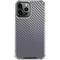 Silver Carbon Fiber Specialty Texture Material iPhone 15 Pro Max Clear Case