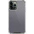 Silver Carbon Fiber Specialty Texture Material iPhone 15 Pro Max Clear Case
