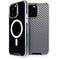 Silver Carbon Fiber Specialty Texture Material iPhone 15 Pro Max MagSafe Case