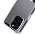 Silver Carbon Fiber Specialty Texture Material iPhone 15 Pro Max MagSafe Case