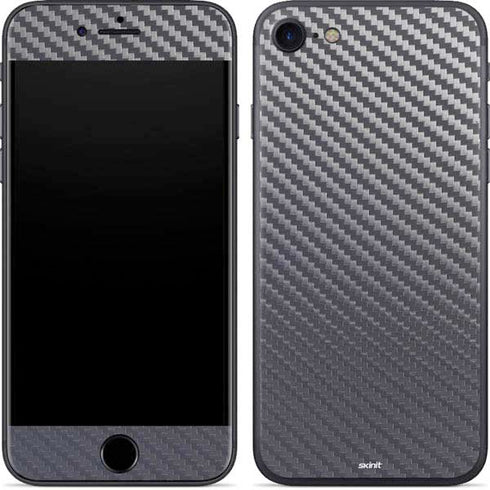 Silver Carbon Fiber Specialty Texture Material iPhone 7 Skin