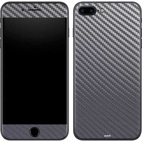 Silver Carbon Fiber Specialty Texture Material iPhone 8 Plus Skin