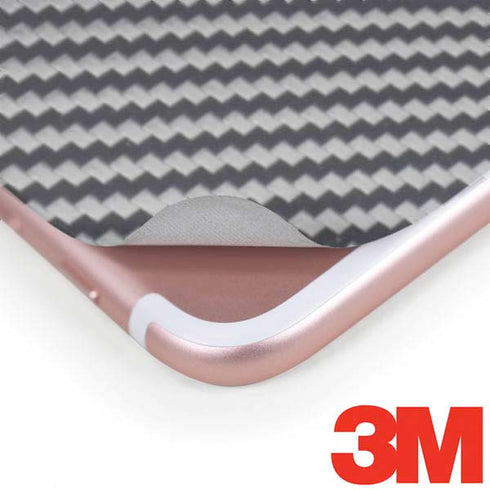 Silver Carbon Fiber Specialty Texture Material iPhone 8 Plus Skin