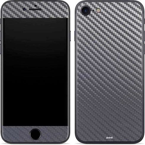 Silver Carbon Fiber Specialty Texture Material iPhone 8 Skin