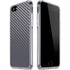 Silver Carbon Fiber Specialty Texture Material iPhone SE (2nd & 3rd Gen) Clear Case