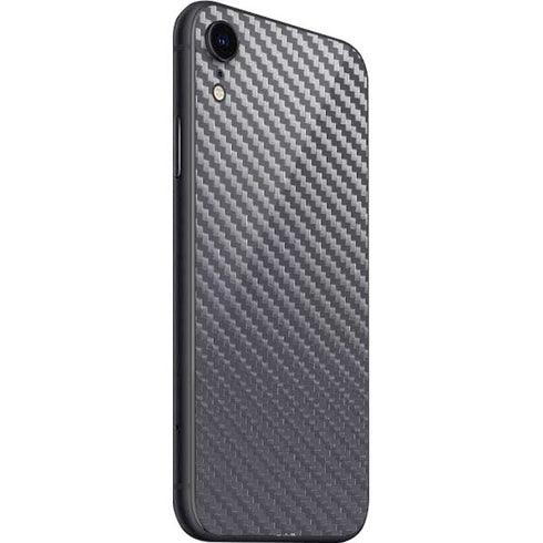 Silver Carbon Fiber Specialty Texture Material iPhone SE (2nd & 3rd Gen) Skin
