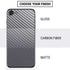 Silver Carbon Fiber Specialty Texture Material iPhone SE (2nd & 3rd Gen) Skin
