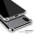 Silver Carbon Fiber Specialty Texture Material iPhone X/XS Clear Case
